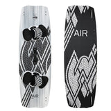 F2 Set Kiteboard Air White Icon 142cm + Bindung L/XL + GFK/Slider Finnen