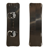 F2 Set Kiteboard Basalt Wide Black 146cm + Binding L/XL + GFK/Slider Fins