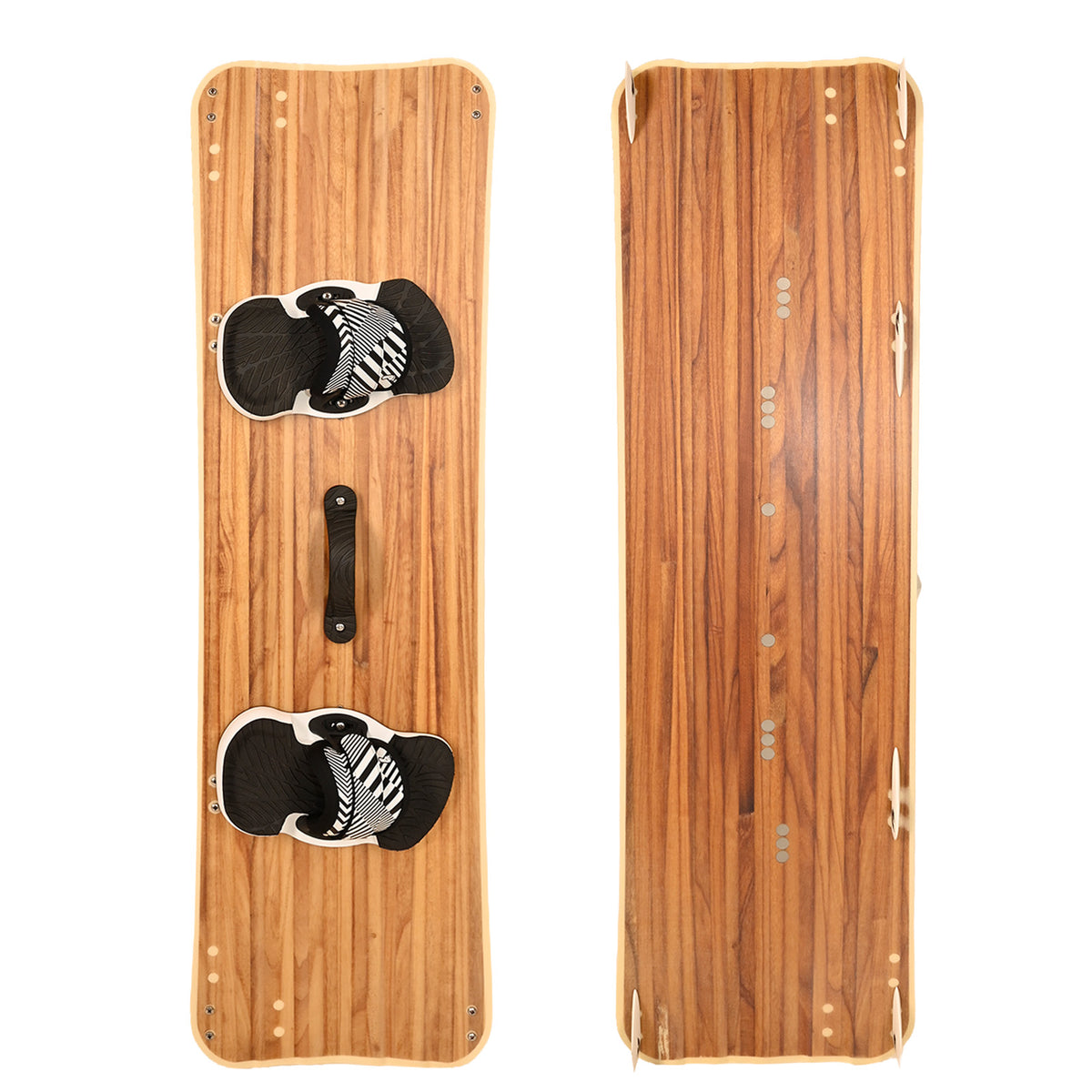 F2 Set Kiteboard Classic Wide Wood 146cm + Binding L/XL + GRP/Slider Fins