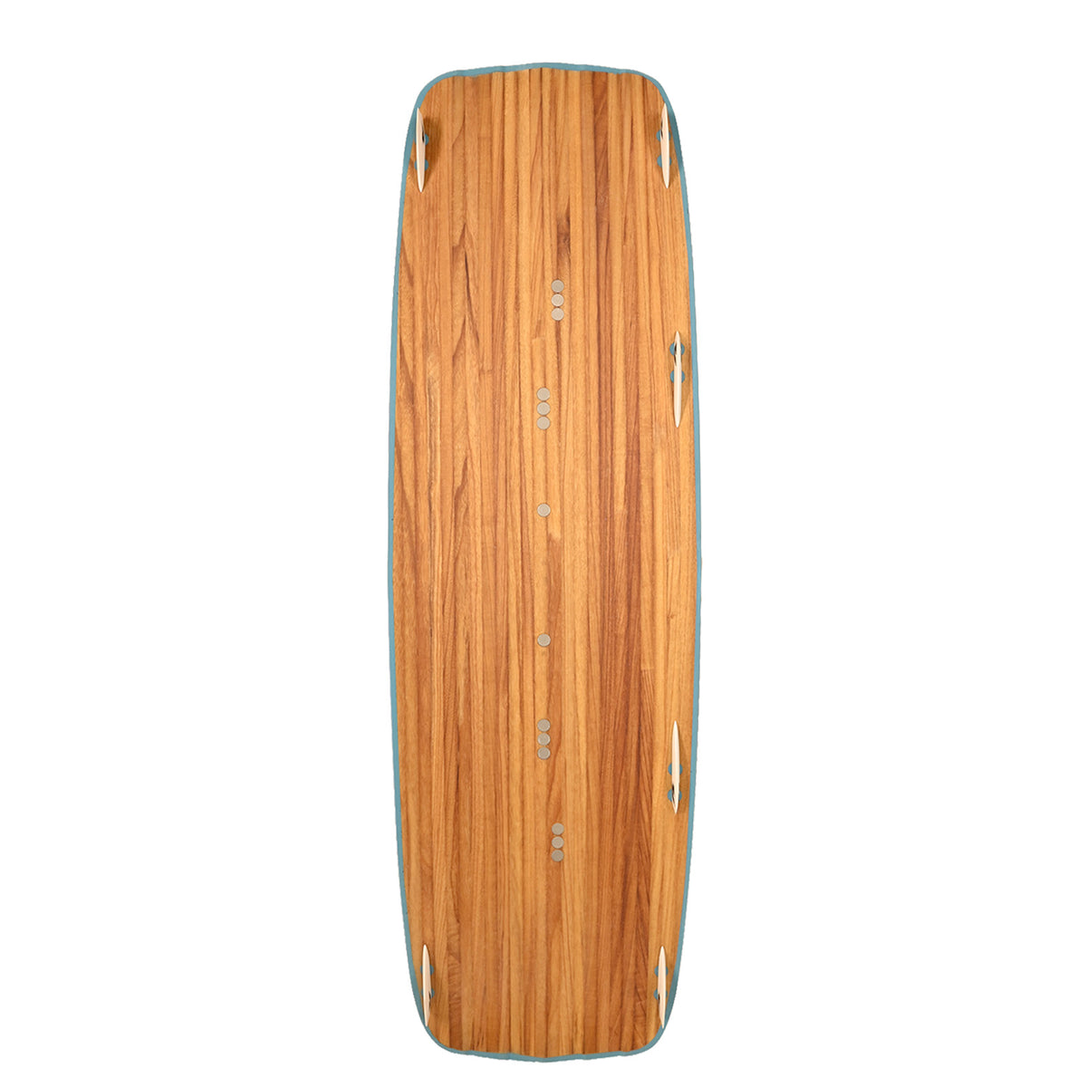 F2 Set Kiteboard Classic Wood Blue 147cm + Bindings S/M + GRP/Slider Fins