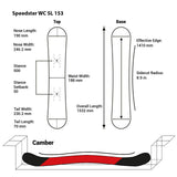 F2 Snowboard Speedster WC SL - Allflex Race size selectable Silver/Grey 2024/25