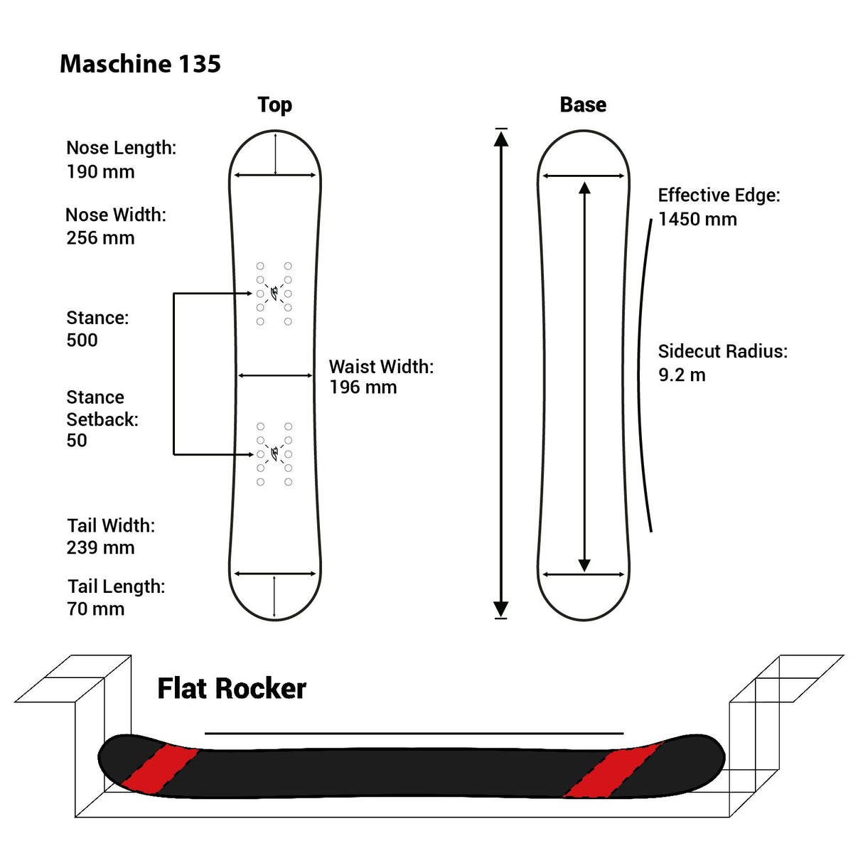 F2 Junior Snowboard Rental, size selectable, black, 2024/25