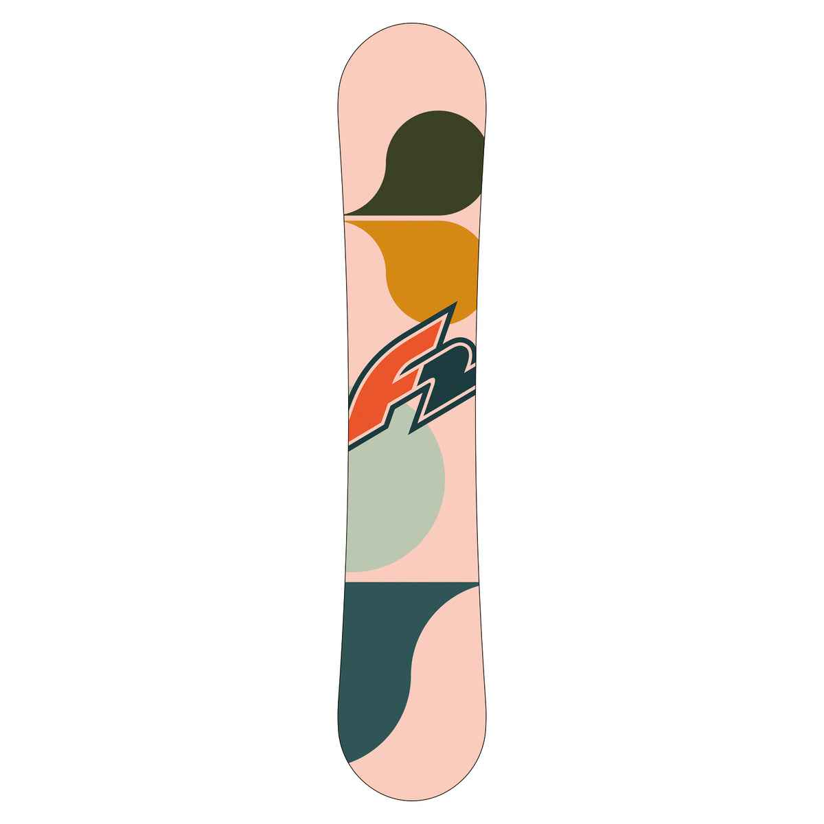 F2 Junior Snowboard Bloom - Rookie Girl Freeride Größe wählbar Apricot 2025