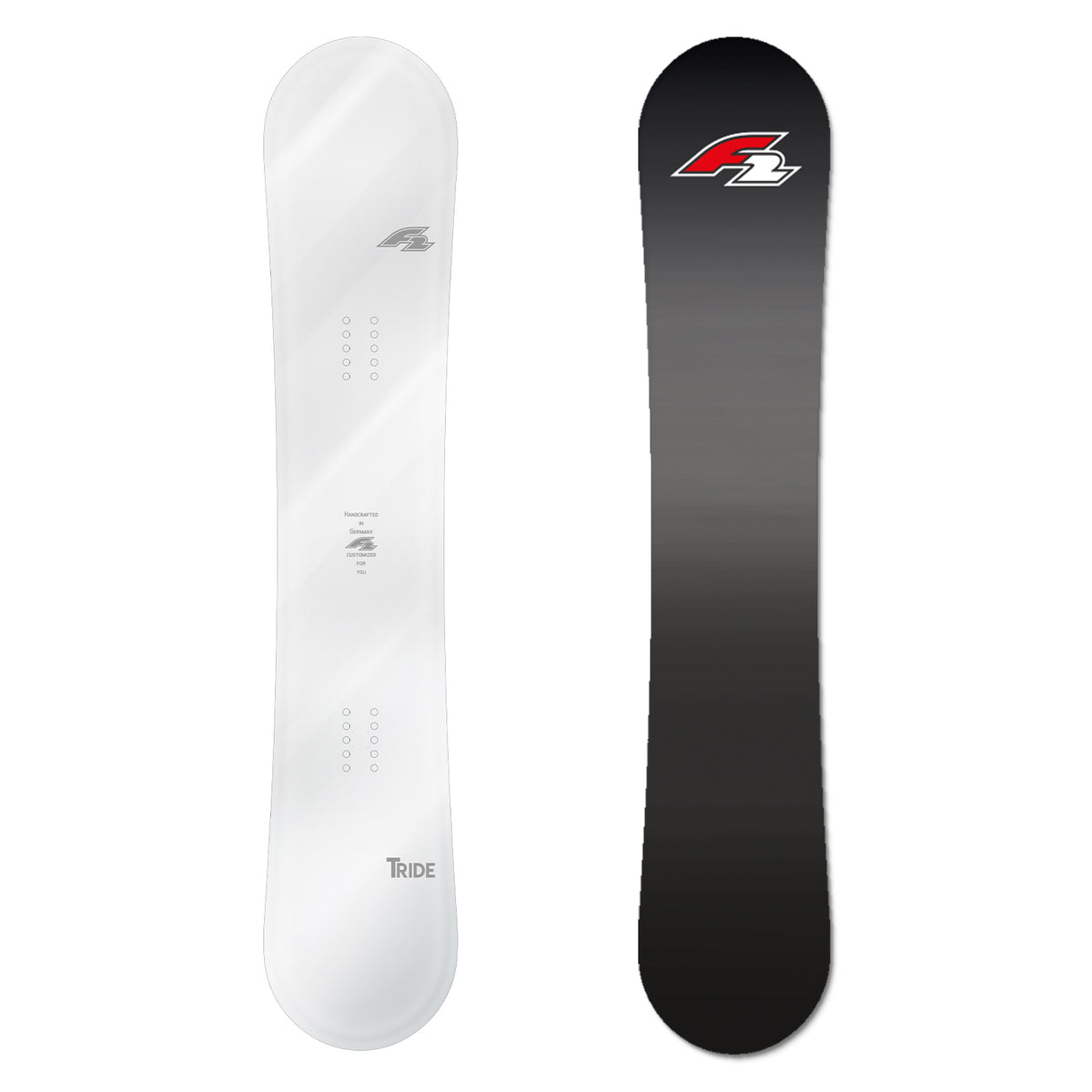 F2 Snowboard T-Ride Mirror Freeride/Freestyle White - Size selectable