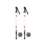 F2 Cross-Country Ski Poles Vario Pole Tour Adjustable 60-130cm White