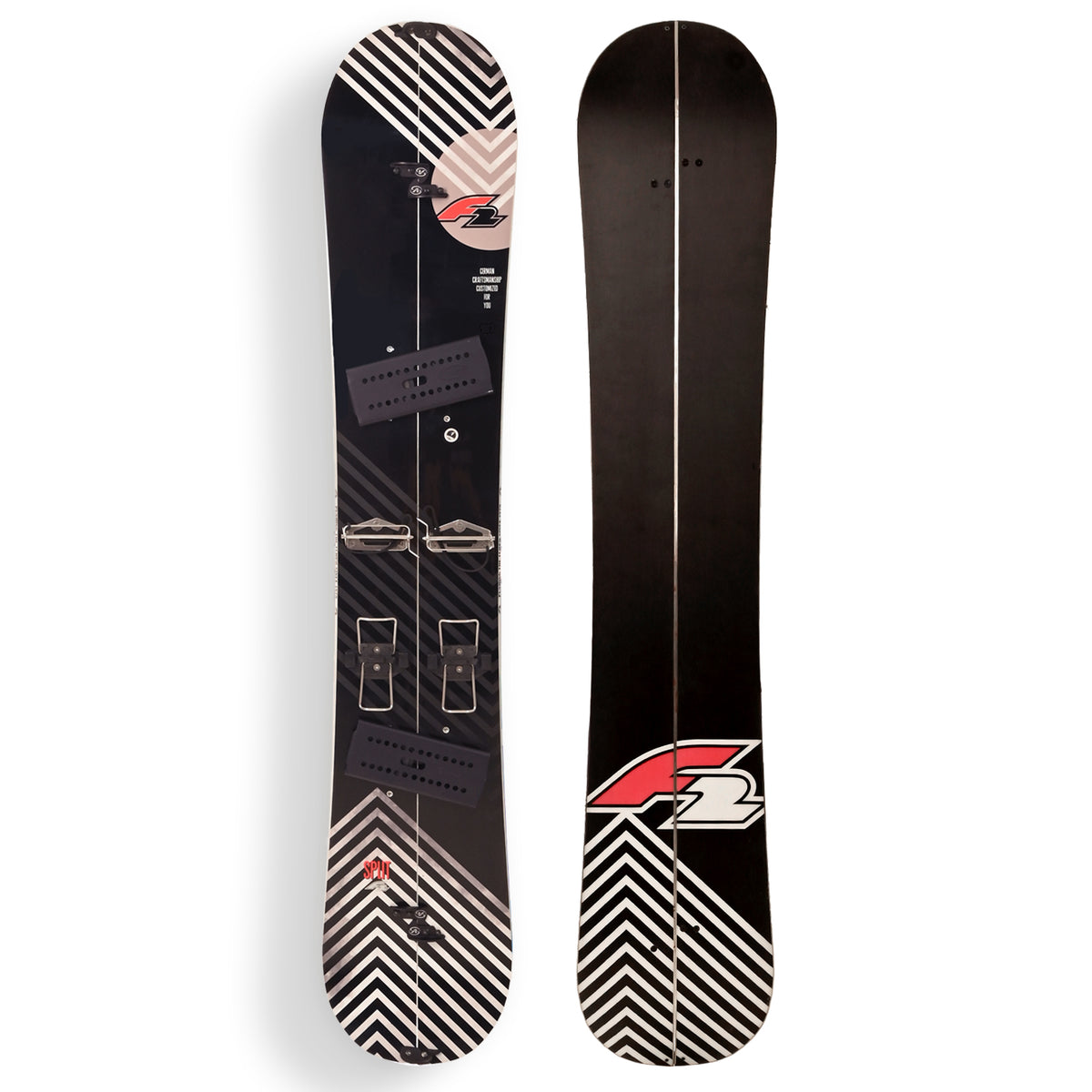 F2 Snowboard Splitboard Ski Special Edition Black - Size selectable