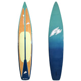 F2 Hard SUP Ride Pro Bamboo Tour 12'6"/14'0" selectable Turquoise