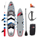 F2 SUP Stand Up Paddle Board Glide Surf 10'2''/10'8"/11'7" selectable Grey