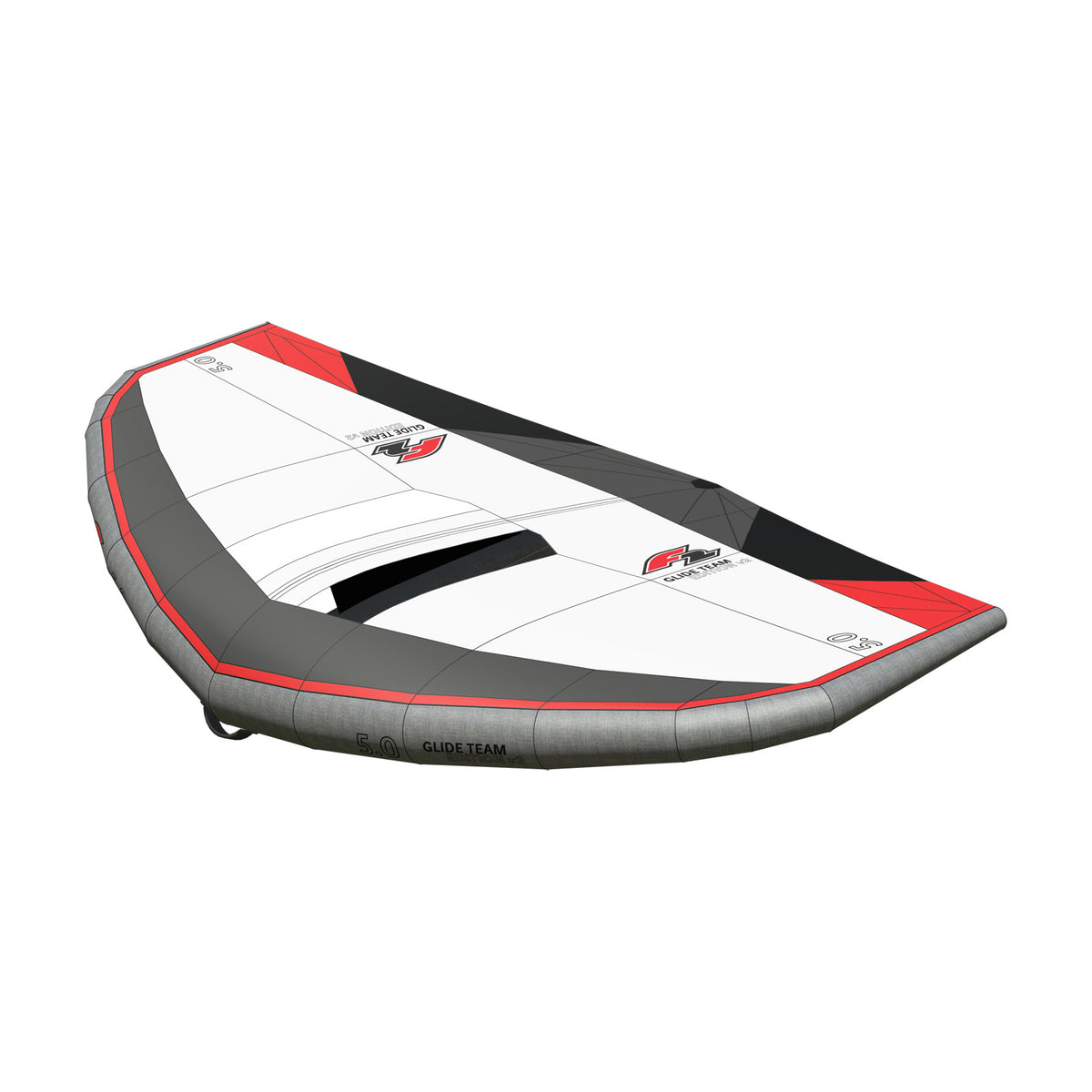 F2 Wing Glide Team Edition  Carbon Handle 3,5-7,5qm wählbar Weiss/Grau