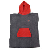 F2 Poncho Surf- Bade- Frottee Poncho Dryrobe Handtuch Modell wählbar Schwarz
