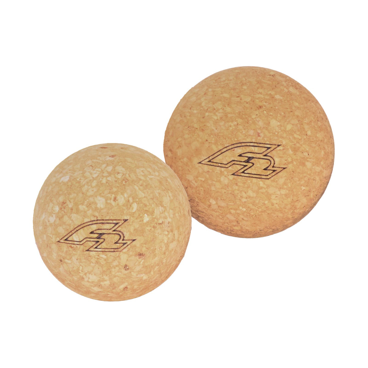 F2 Balance Yoga Cork Ball Set 2x Cork Balls 8/10cm Balance Training