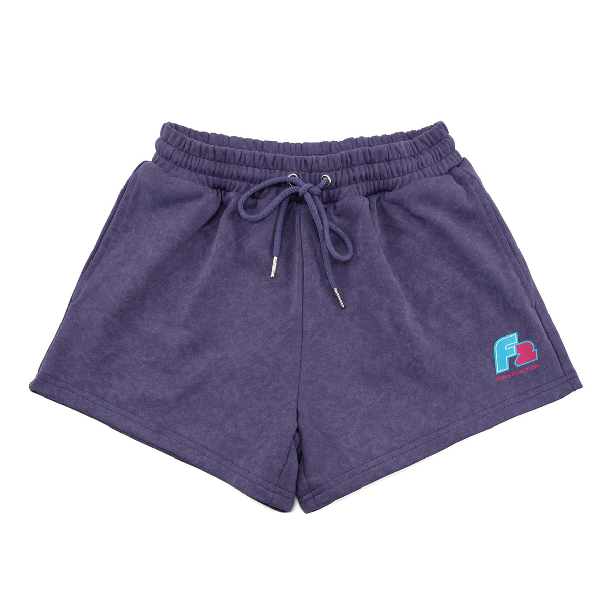 F2 Retro Silberpfeil Shorts Plum Stonewashed Women's Sweatshorts - Size selectable