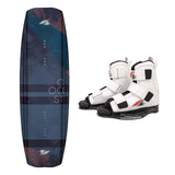 F2 Wakeboard Set Coast Petrol 144cm with Team Boot L/XL wakebinding