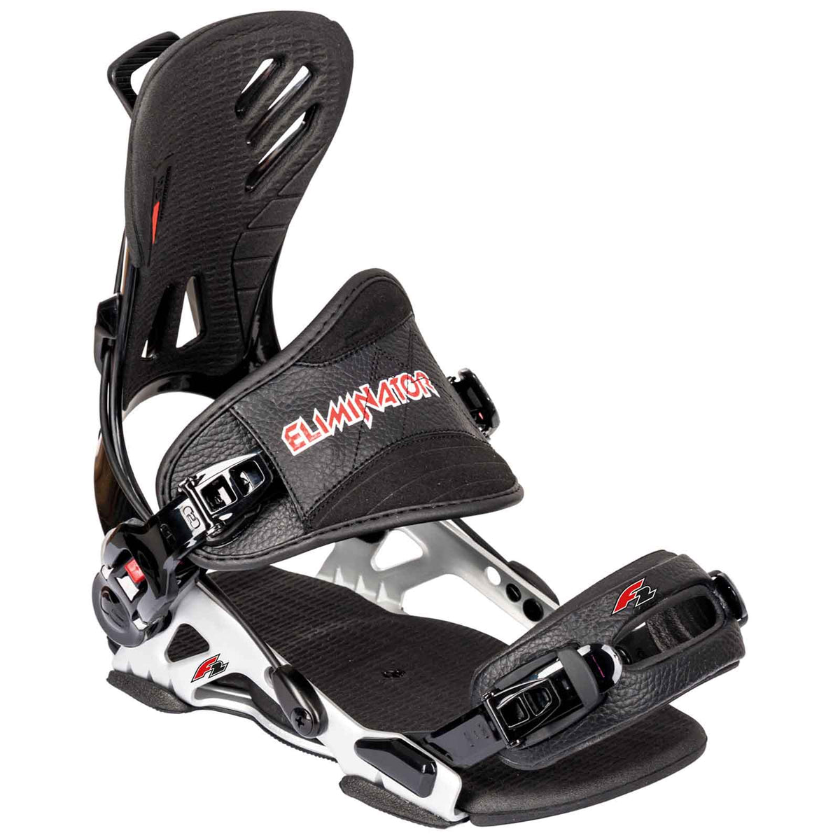 F2 Snowboard Soft Binding - Eliminator Carve Fastec Silver size selectable