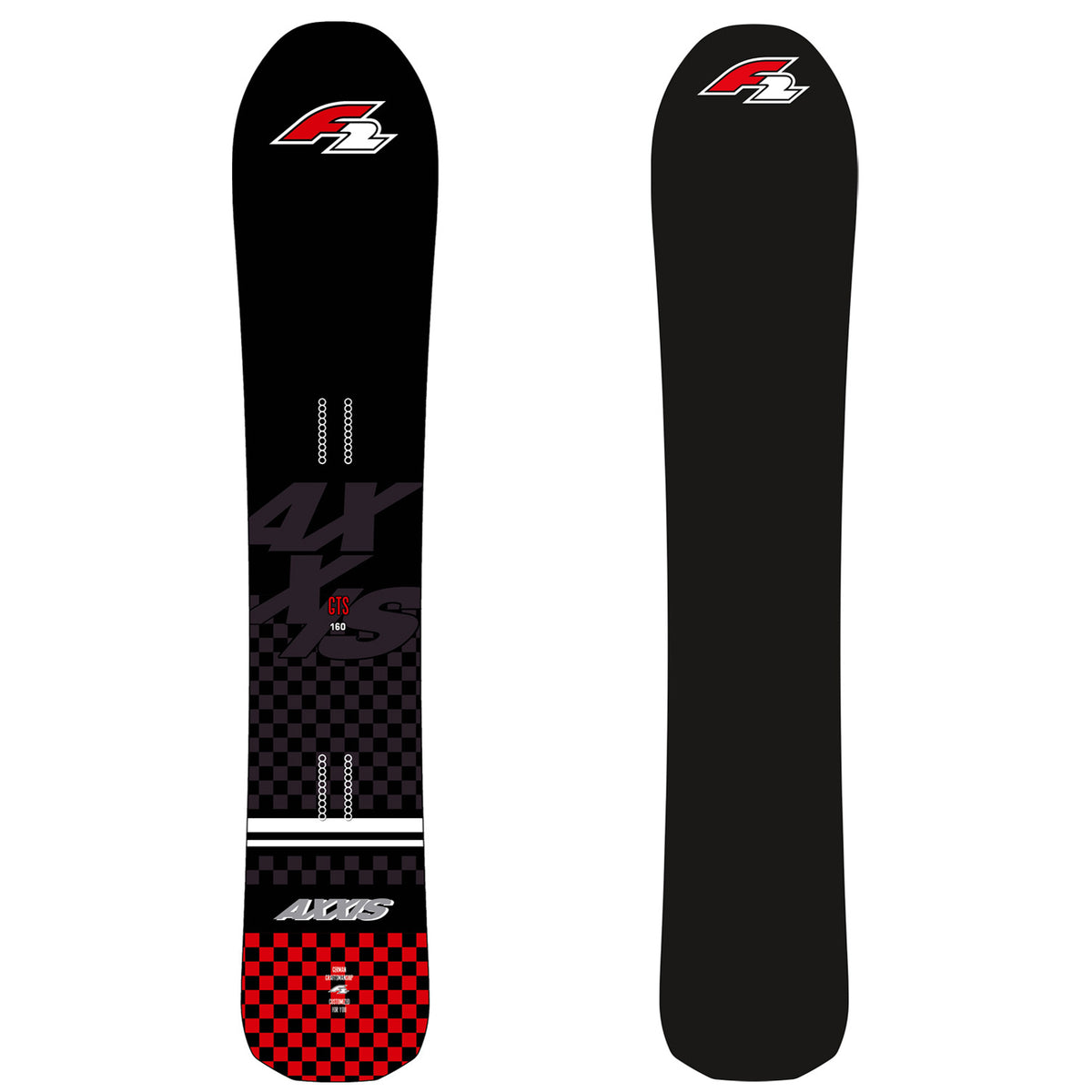 F2 Snowboard Axxis GTS Race Größe wählbar Schwarz 2023/24