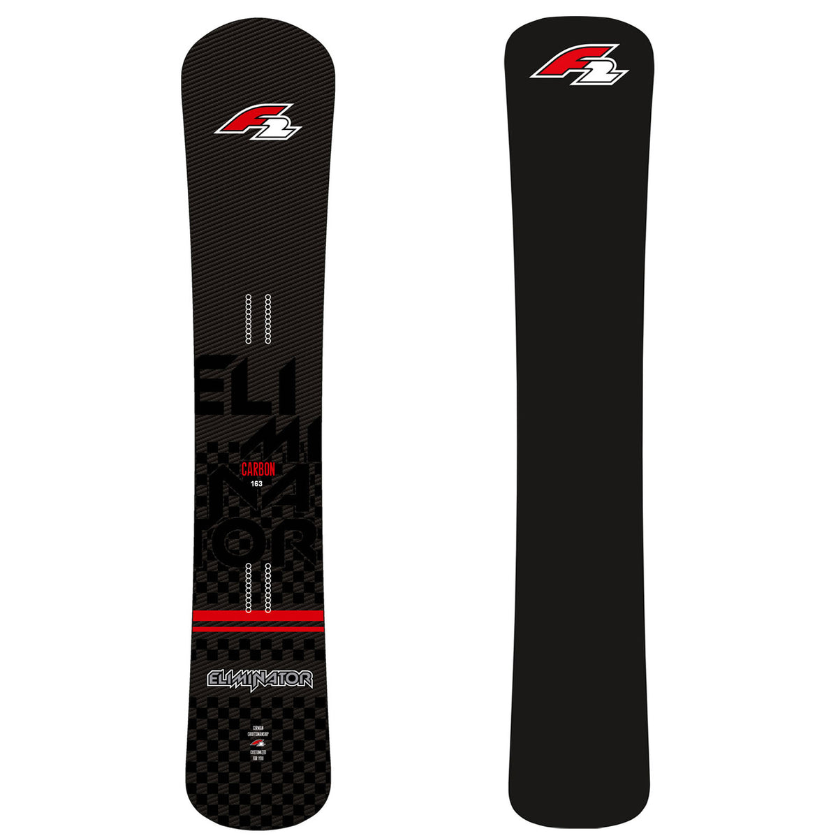 F2 Snowboard Eliminator Carbon Race Größe wählbar Schwarz 2023/24