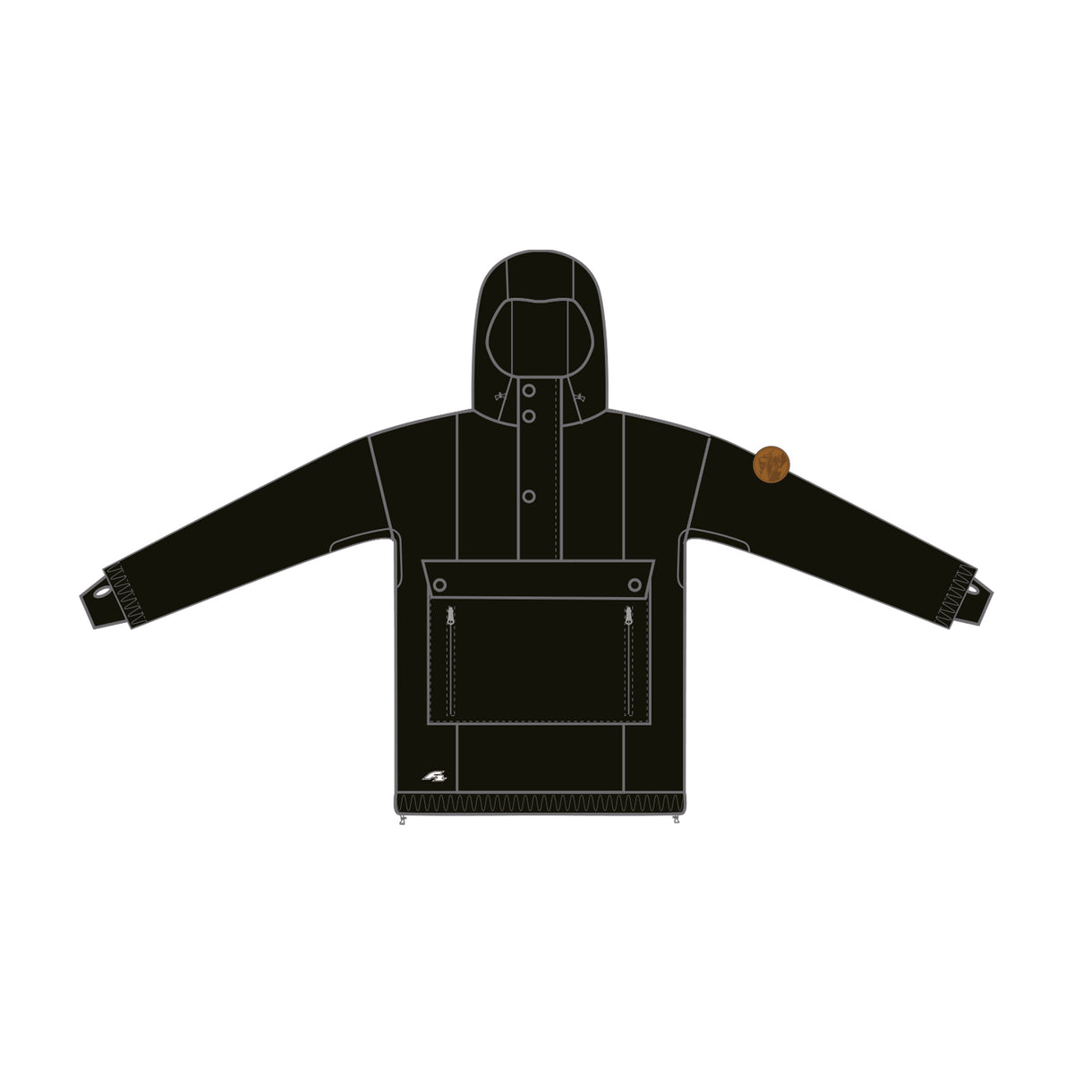 F2 Snowboard/Ski Jacket Slush 80g Lining XS-XXL Selectable Size Black