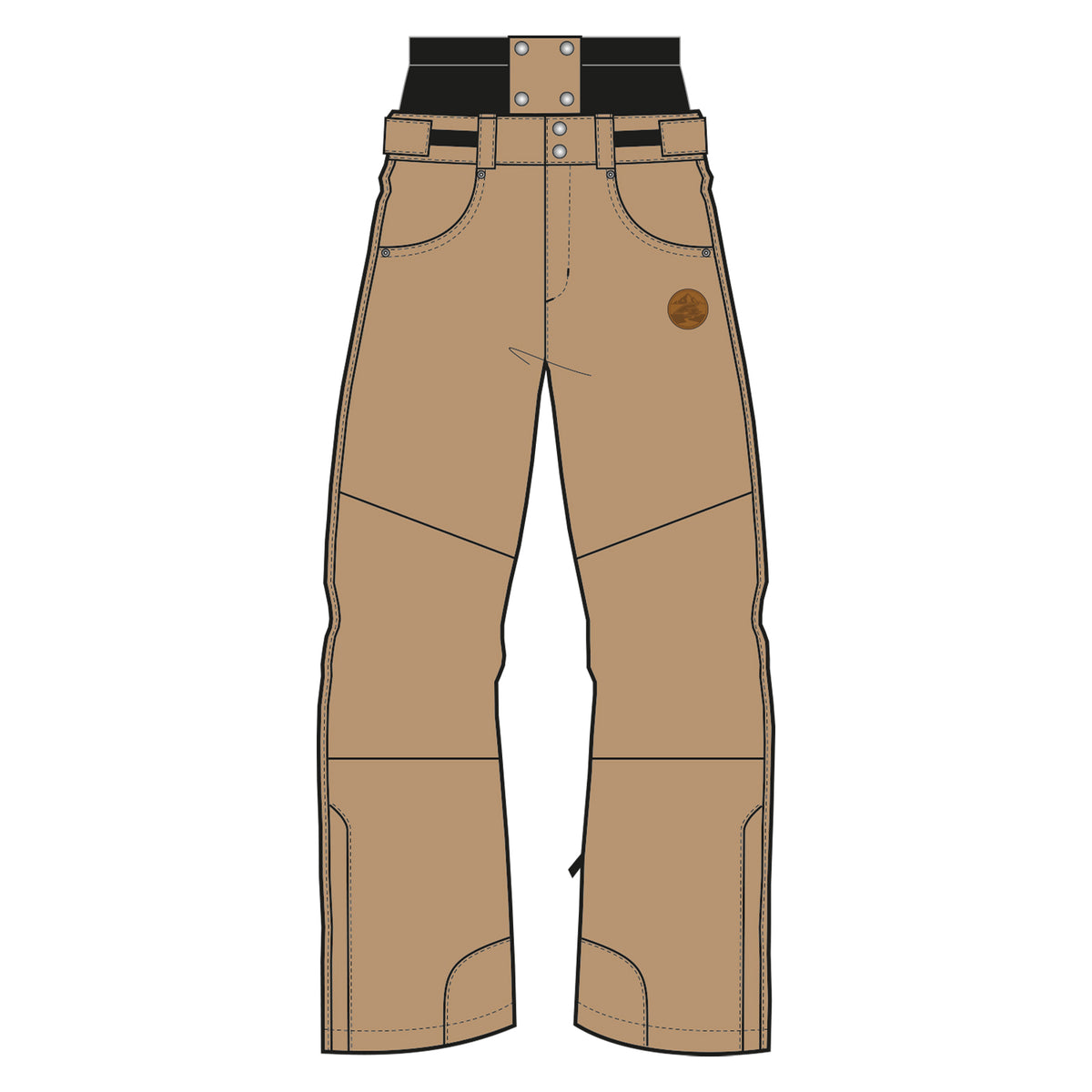 F2  Snowboard/Ski Hose Cloud 80g Fütterung XS-XXL Größe wählbar Beige