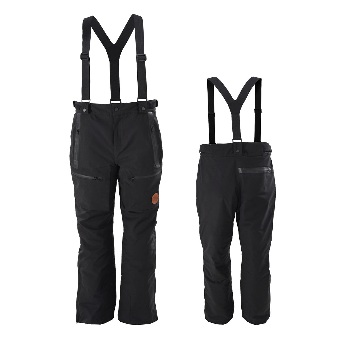 F2  Snowboard/Ski Träger Hose Storm XS-XXL Größe wählbar Schwarz