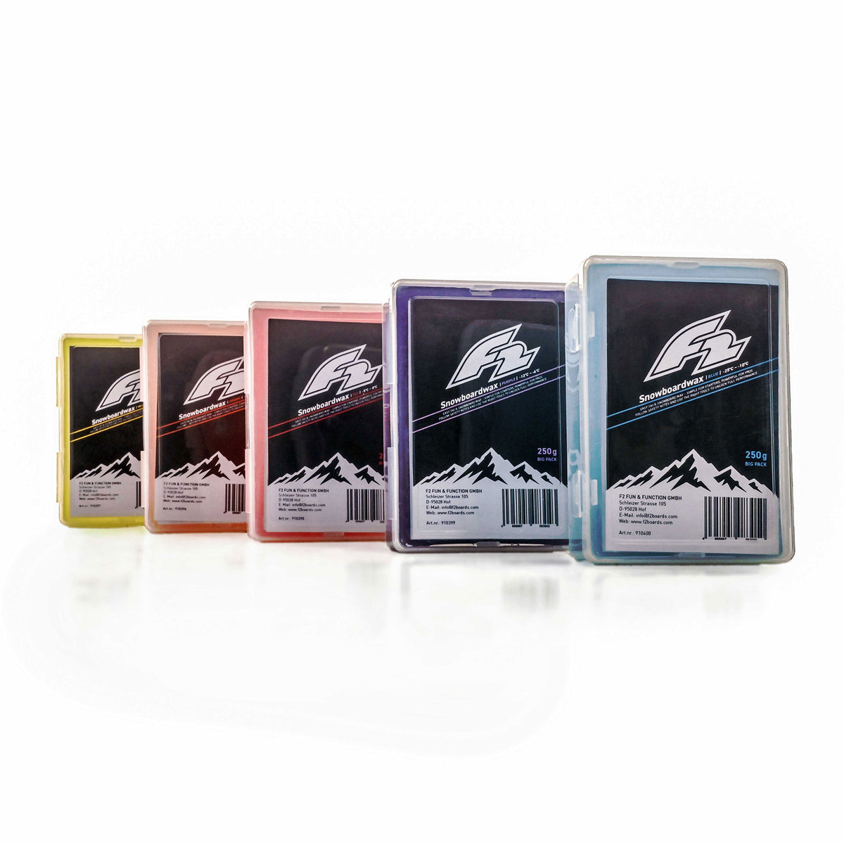F2 Snowboard Accessories Snowboard Ski Wax 250g – Wax type selectable