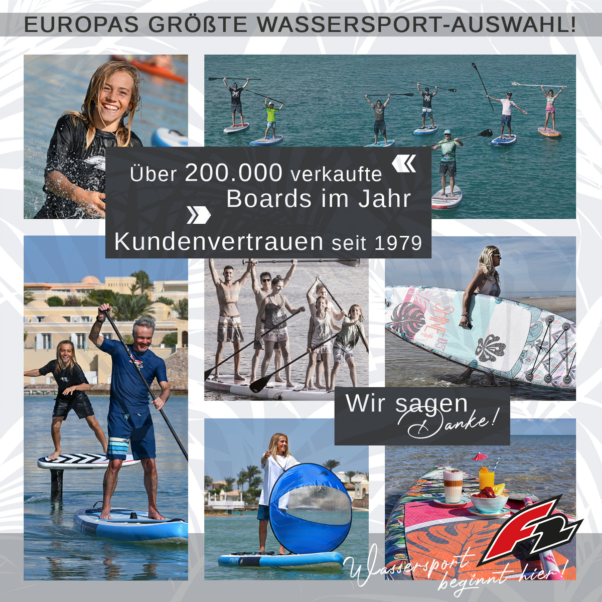 F2 SUP Stand Up Paddle Board Free - Farbe/Größe wählbar