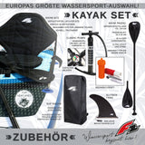 F2 Set Stand Up Paddle Board Ocean Sight White 10.5 + Kayak Accessory Package
